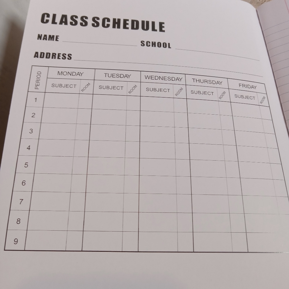 Black College Ruled Composition Notebook - Picture 2 of 4